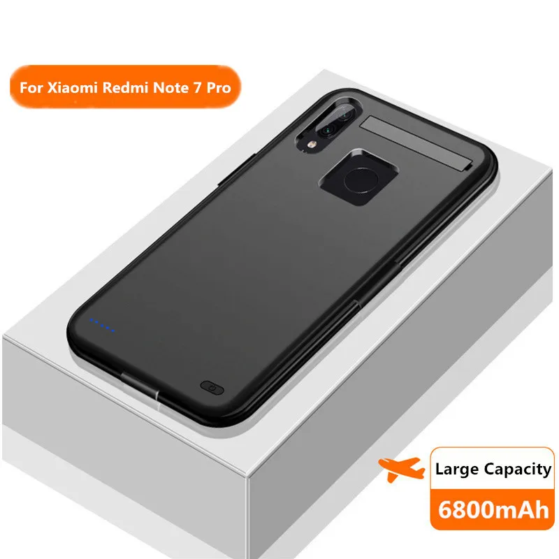 Внешний аккумулятор ZKFYS для Xiaomi Redmi Note 7 Pro 6800 мАч|Чехлы с аккумулятором| |