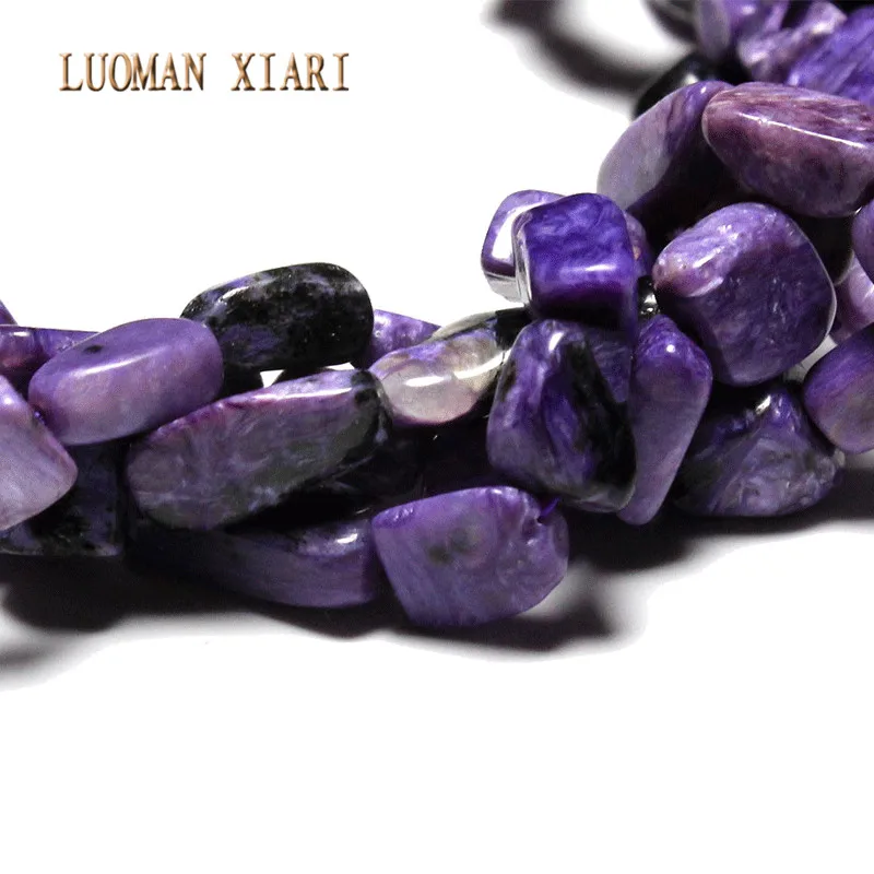 Бусины Из Натурального фиолетового камня 6 9 мм 15 дюймов|purple stone beads|stone beadsbeads for jewelry