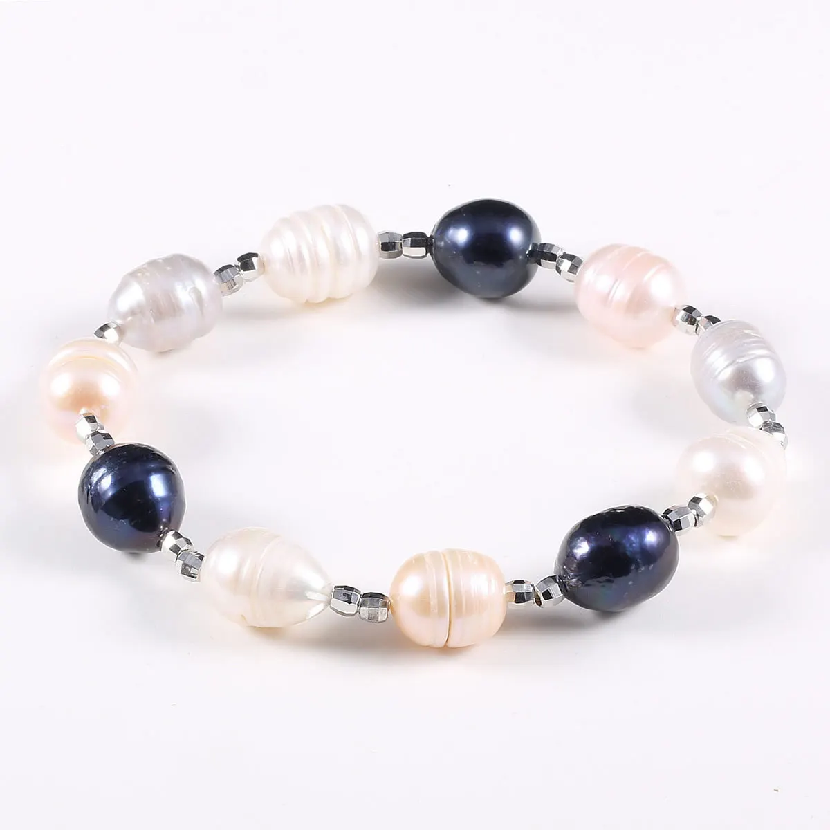New 9-10mm Real Freshwater Pearl Bracelets for Women Charm Bohemian | Украшения и аксессуары