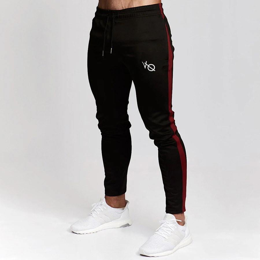2019 Joggers Men Pants Fitness Casual Sportswear Tracksuit Bottoms Skinny Sweatpants Trousers Black Gyms Jogger Track | Мужская одежда