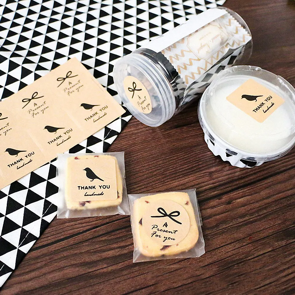 120 шт. ретро крафт бумага ручная работа Скрапбукинг наклейка печать этикетка