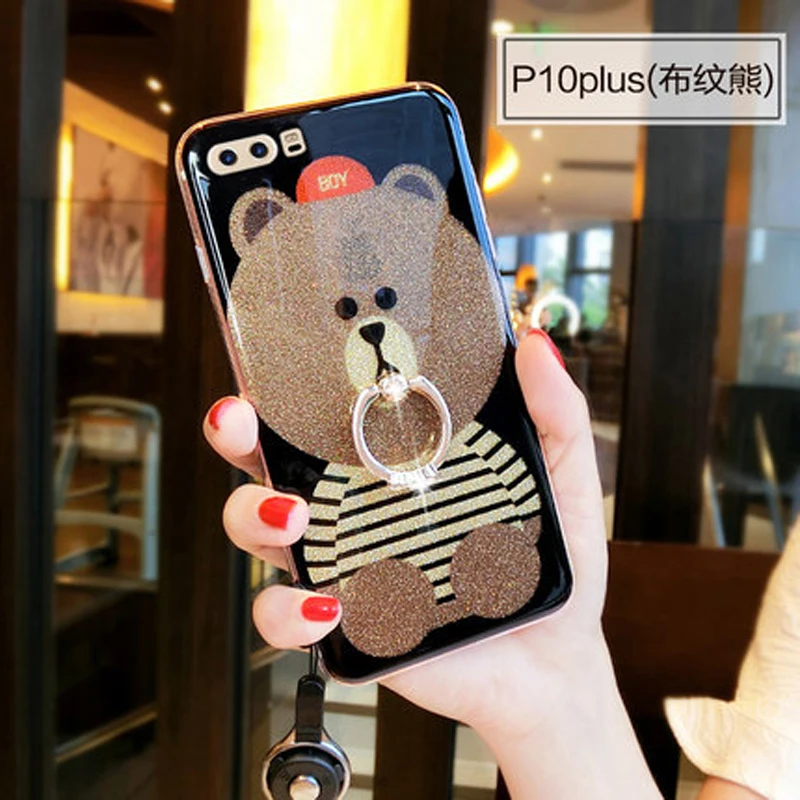 2 шт. для huawei P10 плюс VKY-AL00 чехол мультфильм мягкие границы силиконовые ультра