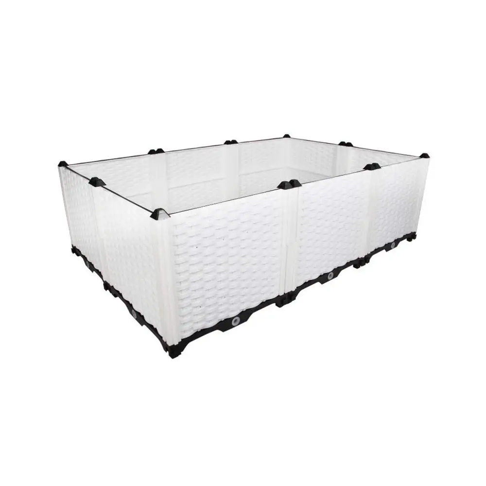Двухрядный Deepened сад открытый DIY Пластиковый Ящик Для сеялки растительные цветы