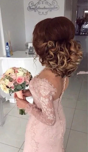 

Long Sleeves Cheap Bridesmaid Dresses Under 50 Mermaid Sweetheart Lace Beaded Long Wedding Party Dresses For Women