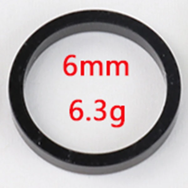 6mm black 20 шт. 1 1,5 2 2,5 4, 5, 6, 10 12,5 14,5 26 мм Алюминий 6061 шайба велосипед велосипедные рулевые штока набор разделителей трещотки для велосипеда исправить ремонт - Цвет: 6mm black