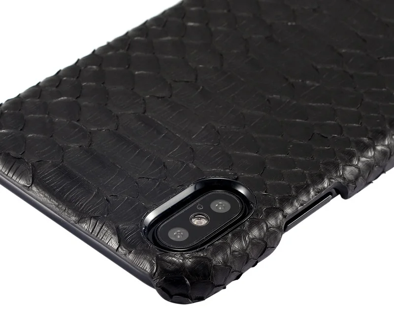 Solque роскошный 3D чехол для телефона из натуральной кожи питона s для iPhone X XS Max 10 из натуральной кожи ультра тонкий жесткий чехол со змеей