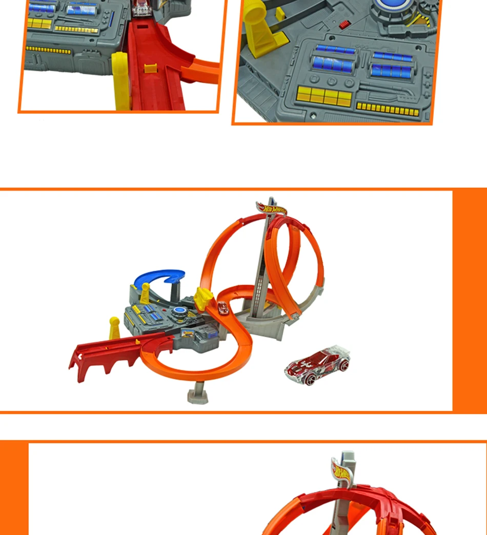 HotWheels круговая дорожка игрушка квадратный город миниатюрный автомобиль модель игрушки для детей классический для детей Carros Brinquedos Educativo