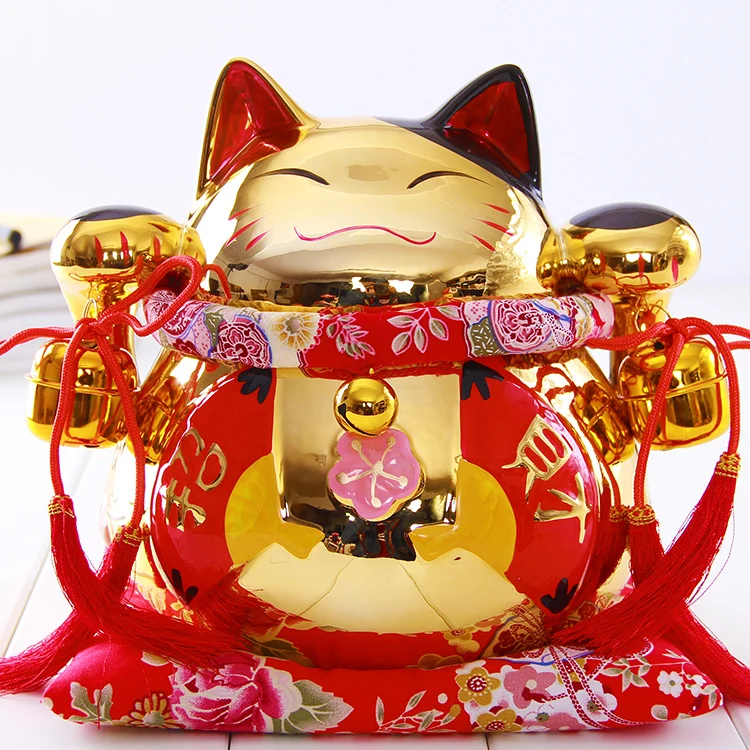 Художественное искусство украшение для дома кошка на удачу Большая японская