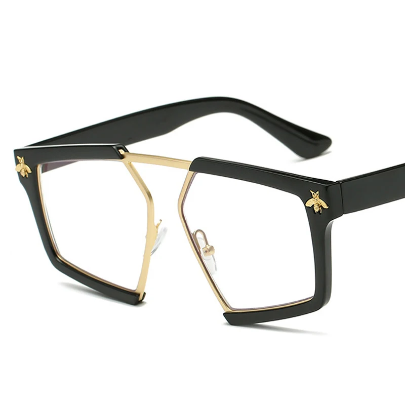 AMII 2018 Bee pattern Sunglasses Ms Brand Designer Sun Glasses Driving Oculos De Sol Masculino Grandmaster Square Sunglass | Аксессуары