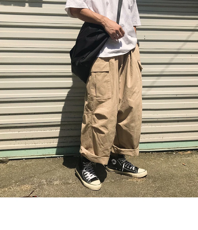 Privathinker Summer Casual Pant Mens Sweatpants Streetwear New Fashion Baggy Cargo Pants Elasticity Joggers Trousers