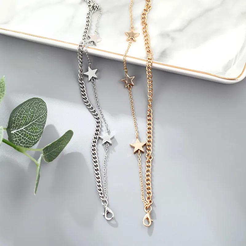 Простой Vintage Opal камень звезда очаровательные женские ботильоны наслоения Кулон