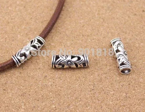 10 шт./лот цветок полые изогнутая прокладка трубки бусины ювелирные изделия