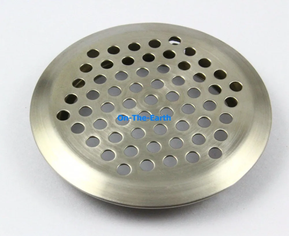 

120 Pieces 53mm Cabinet Air Vent Louver Mesh Hole / Stainless Steel / Convexity