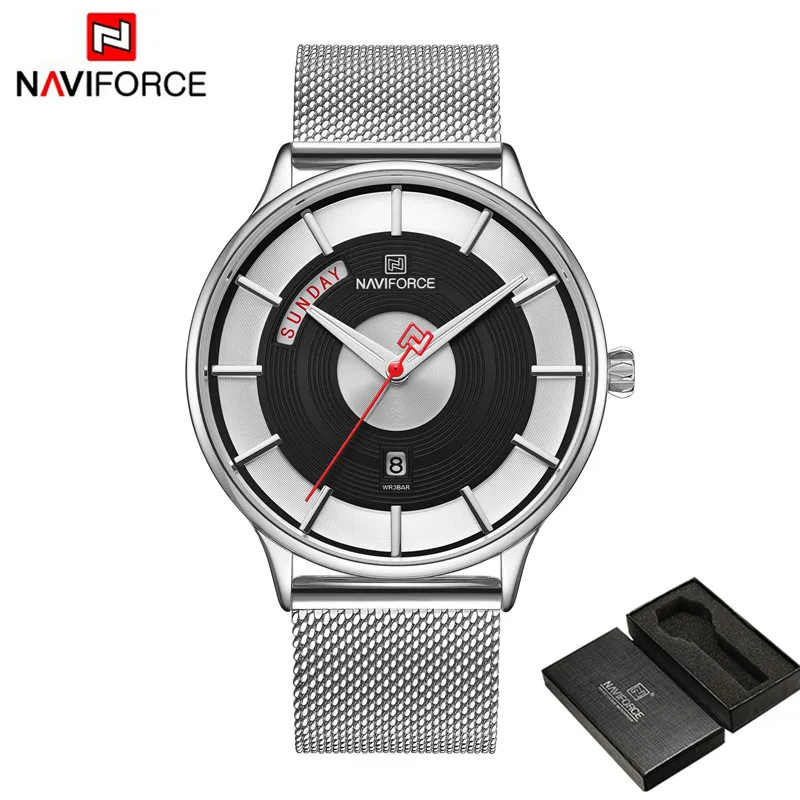 Часы наручные NAVIFORCE Мужские кварцевые спортивные водонепроницаемые армейские