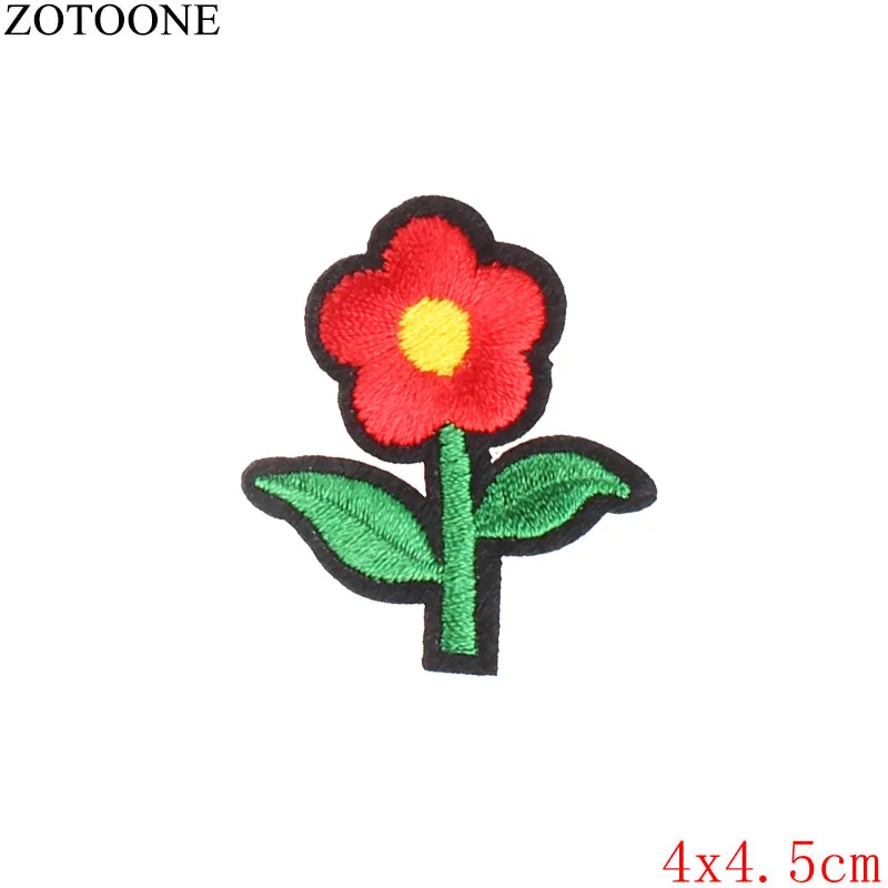 ZOTOONE патч для одежды 1 шт. большой красный цветок розы вышитый патч DIY Железо На пришить ткань ремонт одежды для свадьбы патч