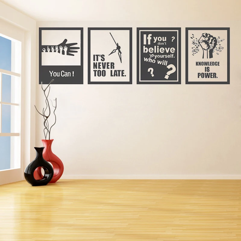New Inspiring Removable Wall Stickers for Office School Company Vinyl Waterproof Decoration Living Room Art Murals K326 | Дом и сад