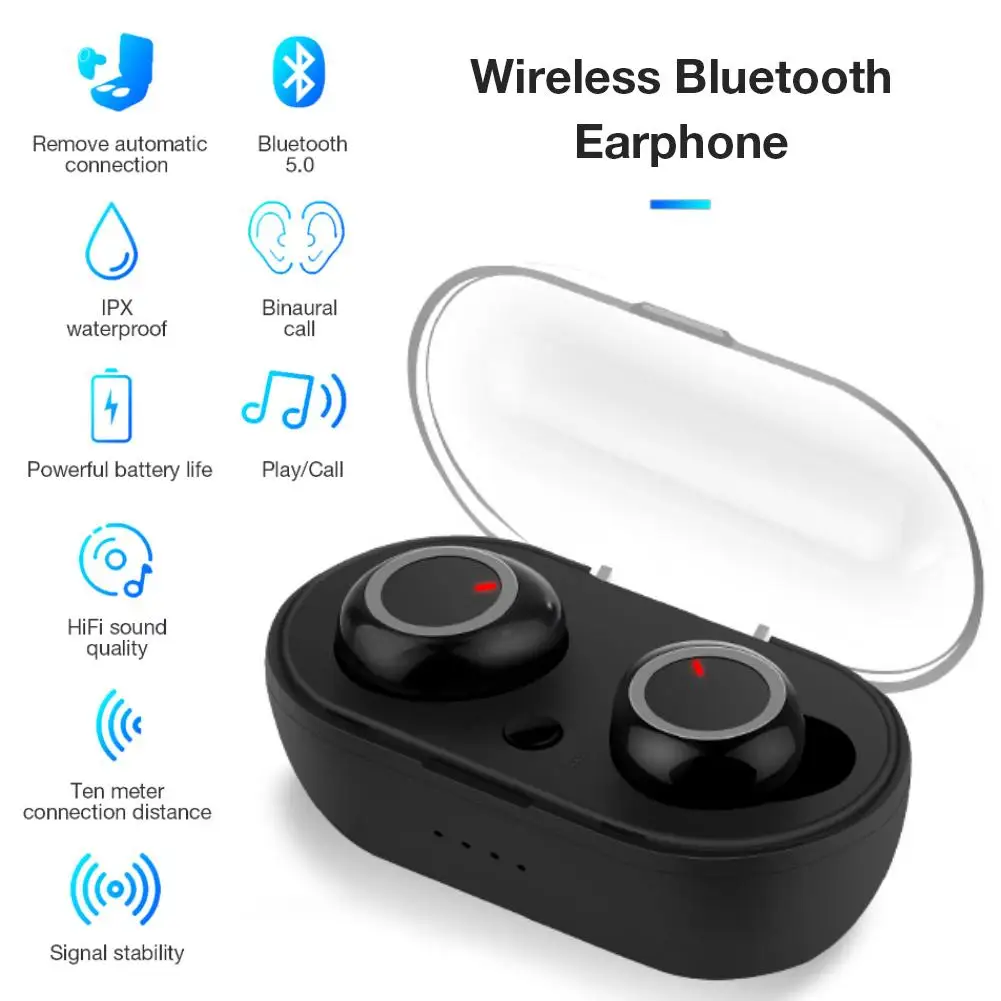 Беспроводные TWS наушники Bluetooth 5 0 с сенсорным управлением стерео мини в ухо