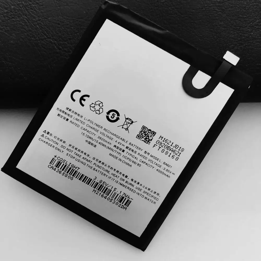 

5 шт./лот новый аккумулятор ForMeizu Note 5 батарея meilan note5 M5 BA621 4000 мАч Li-Ion Мобильный телефон внутренняя сменная батарея