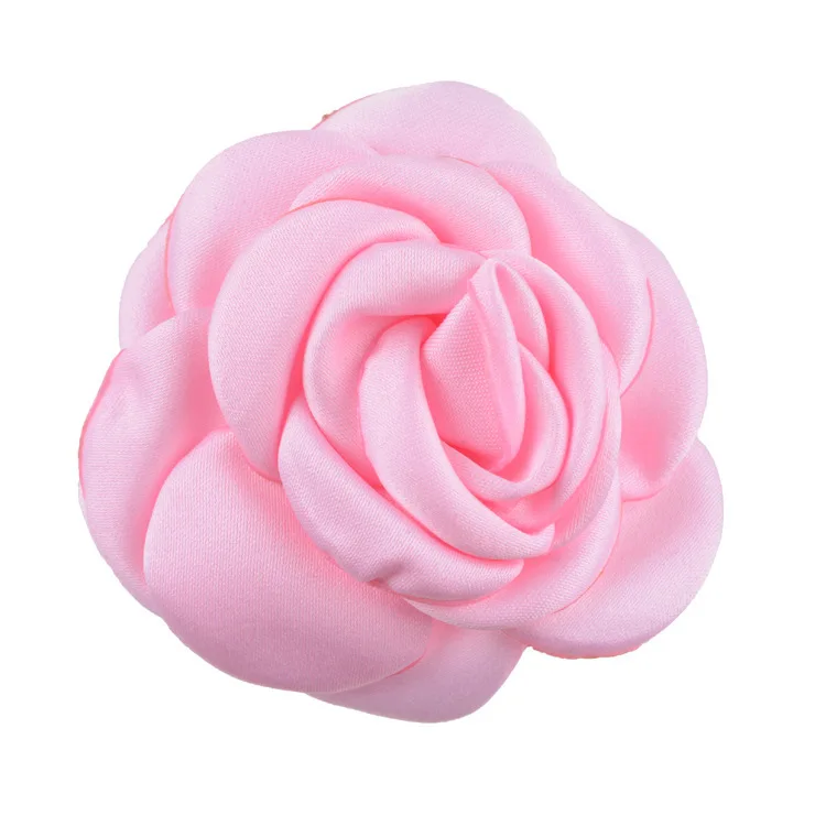 light pink Nishine 10 шт./лот цветы для завивки DIY аксессуары бутик свадебное украшение цветок без заколки для волос бант аксессуары для волос - Цвет: light pink