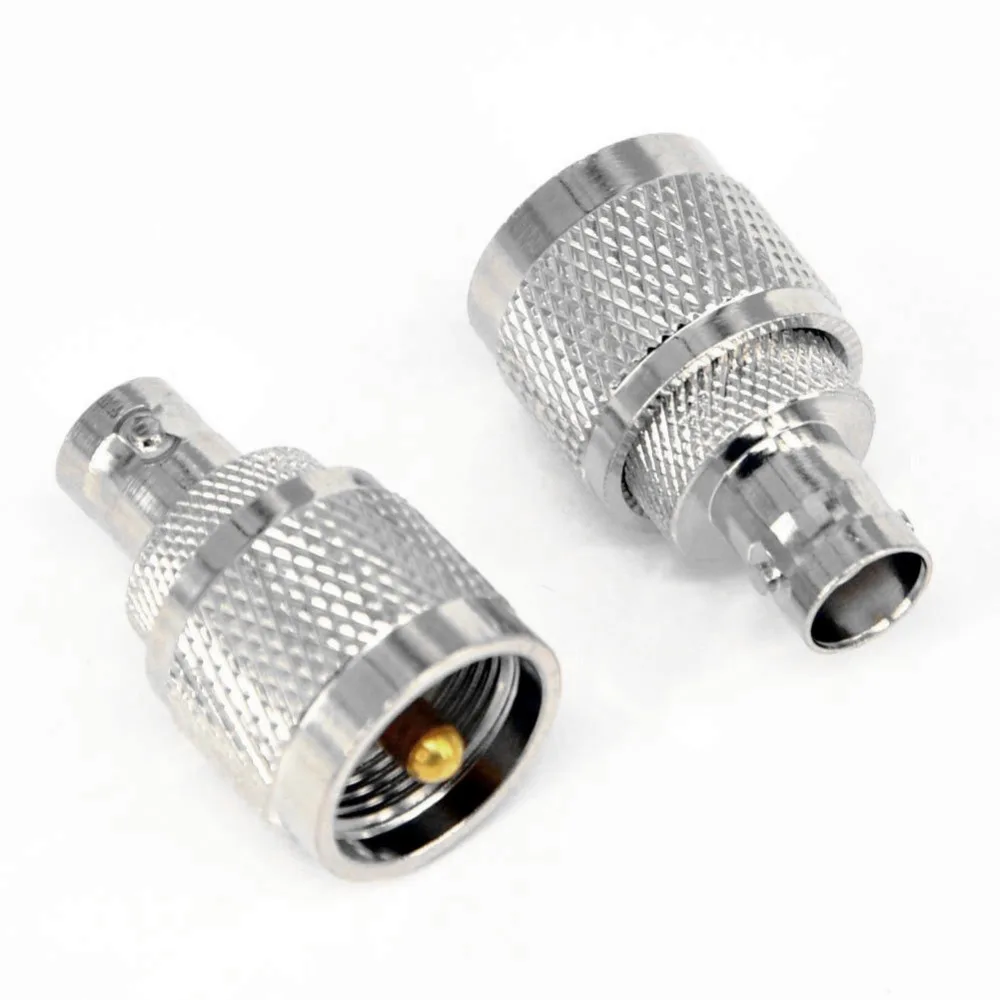 2 шт. UHF мужской PL259 PL-259 штекер BNC Женский Разъем RF коаксиальный адаптер разъем