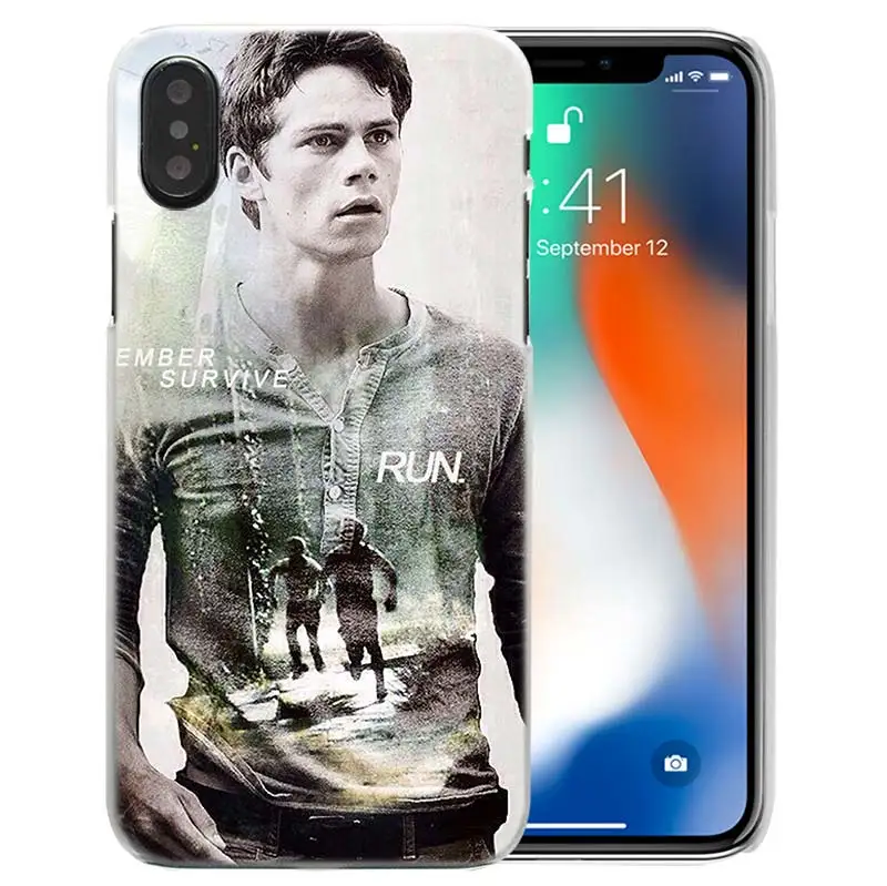 08 Чехол Maze Runner для iPhone XS Max XR X 10 7 8 6 6 S Plus 5s SE 5 4s 4 5C прозрачный жесткий пластик чехол для телефона оболочка пленка - Цвет: 08
