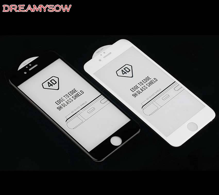 4D закругленные края полное покрытие цветной протектор экрана для iPhone 6 6s 7 plus 8 11 Pro XR X XS max новая 3D обновленная пленка из закаленного стекла