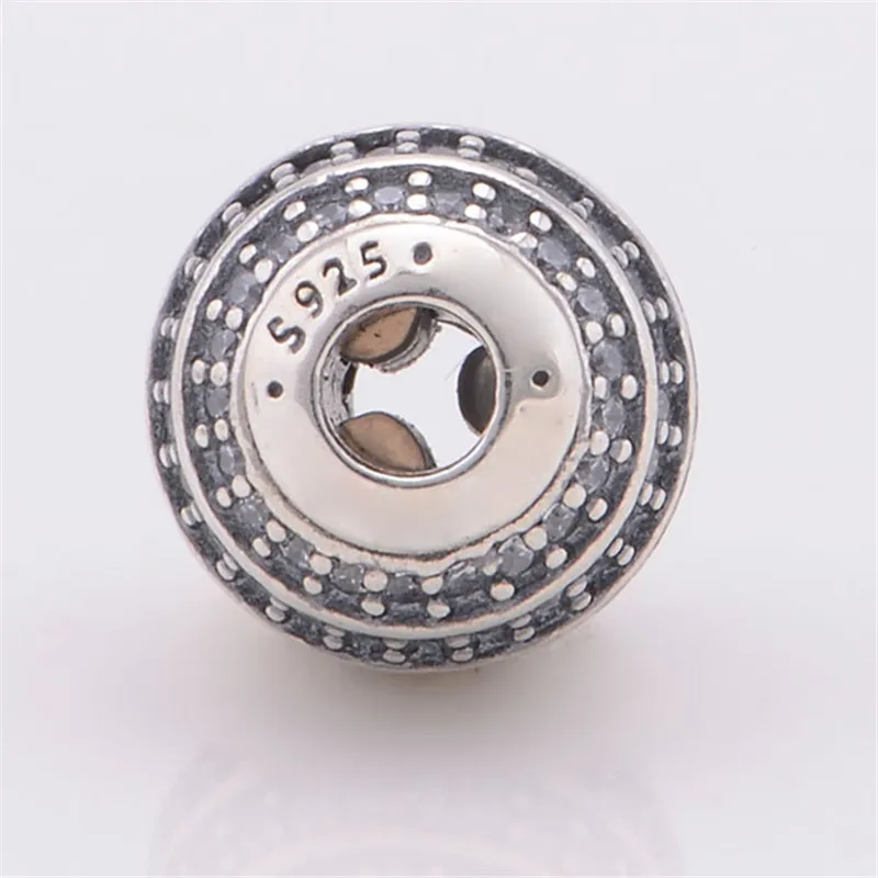 Fits Pandora Essence Collection Bracelet Genuine 925 Sterling Silver Confidence Charm Small Hole Beads for Jewelry Making kralen | Украшения