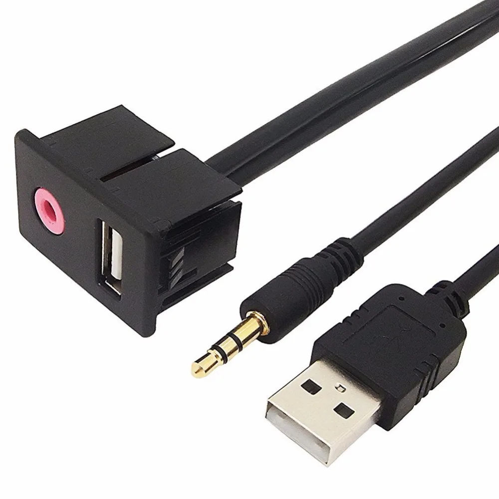 Универсальный переходник для наушников CHELINK 1 5 м 3 мм|usb aux|aux usb panel socketaux input socket |