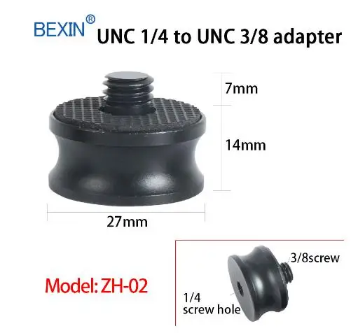 BEXIN 3/8 поворот 1/4 адаптер Винт для камеры штатив панорамирование/наклон слайд
