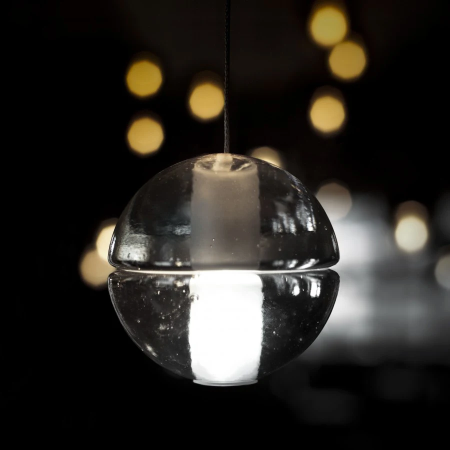 Bi Hudson modern minimalist creative LED bar restaurant project BOCCI magic crystal ball single head chandelier|ball sound|ball flipball football |