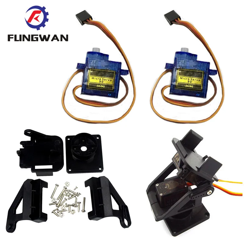 2 шт. 9G SG90 сервомотор + 1 FPV выделенный нейлон PTZ для комплекта arduino|sg90 servo motor|servo motorsg90