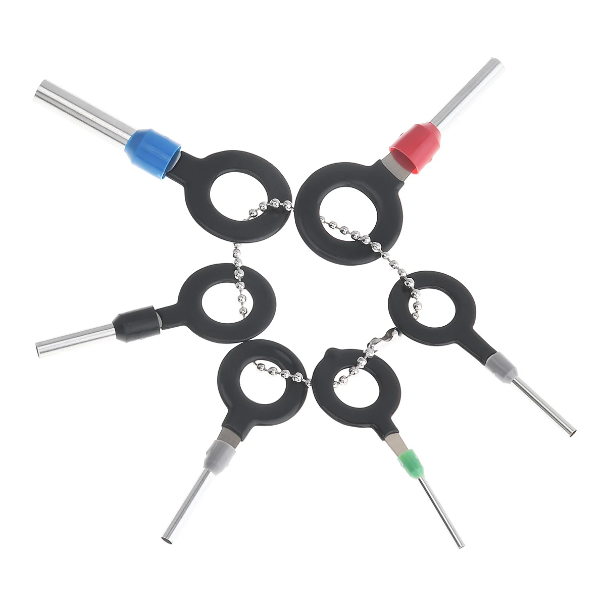 6PCS Universal Stainless Steel + PVC Car Harness Wiring Crimp Connector Plug Terminal Removal Tool Kit Accessories |