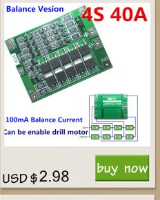 1 шт. 3 S 20A литий-ионный Батарея 18650 Зарядное устройство pcb защиты БМС доска для буровых Двигатель 12.6 В lipo ячейки модуль 59 х 20 х 3.4 мм