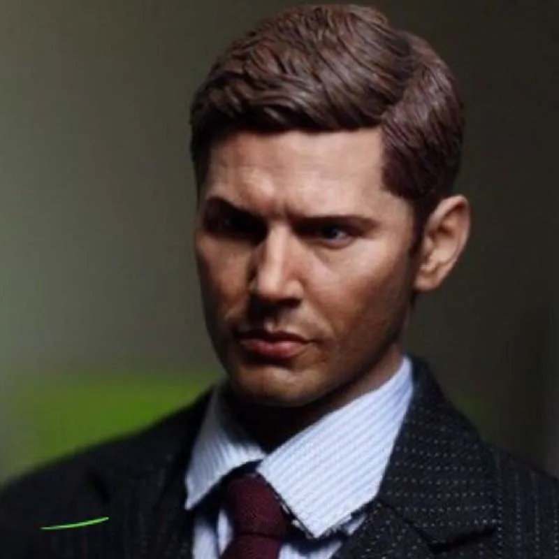 Mnotht 1/6 зло форц супернатура Дин Winchester головка резьба JENSEN голова духов модель для 12