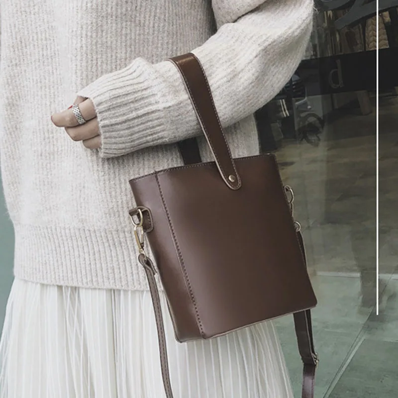 2018 Новая Винтажная Женская сумка через плечо большая вместительность для