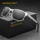 Мужские солнцезащитные очки HDCRAFTER, винтажные зеркальные очки из алюминиево-магниевого сплава с поляризационными стеклами, 2019