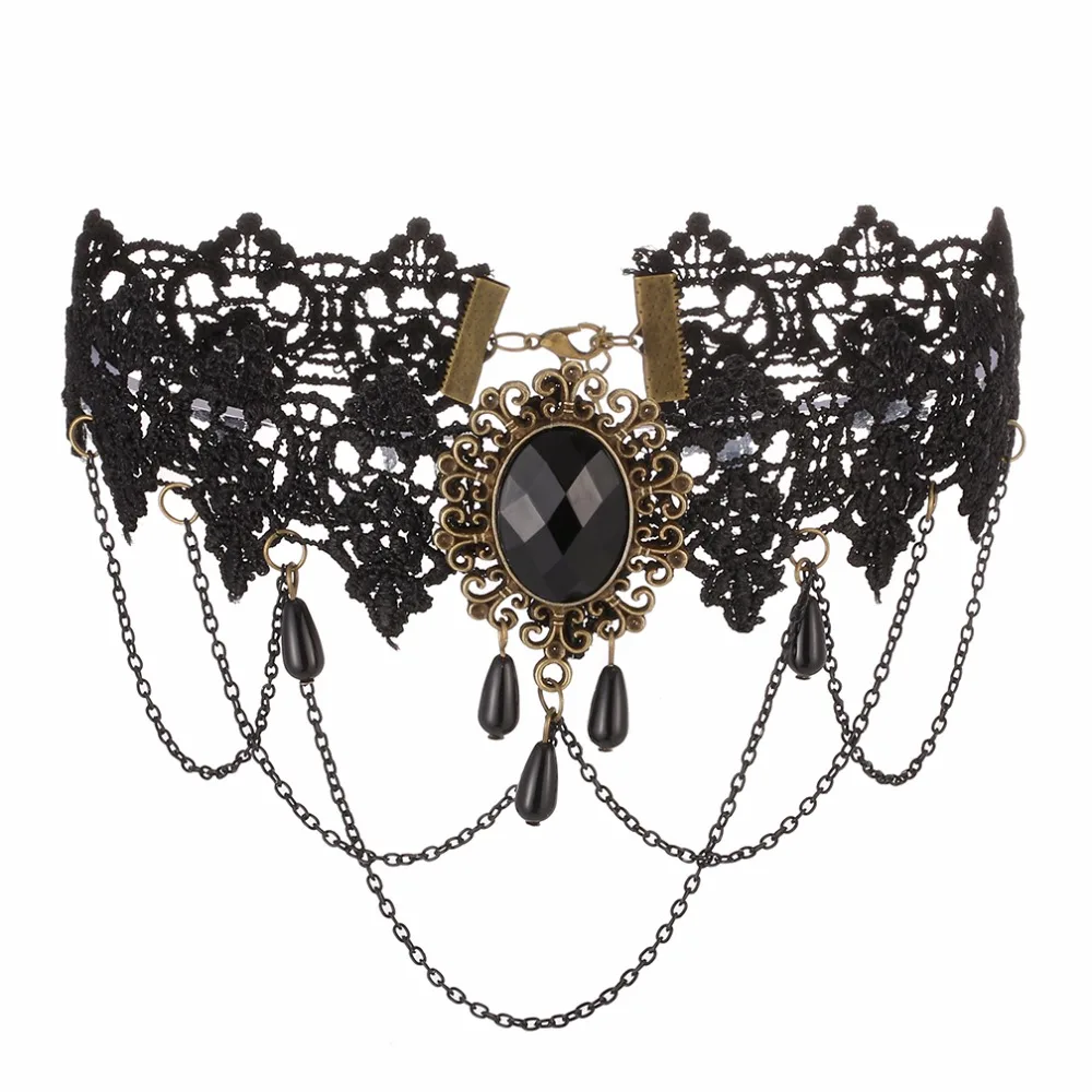 Ожерелье чокер женское кружевное в викторианском стиле|steampunk jewelry|jewelry saleneck choker