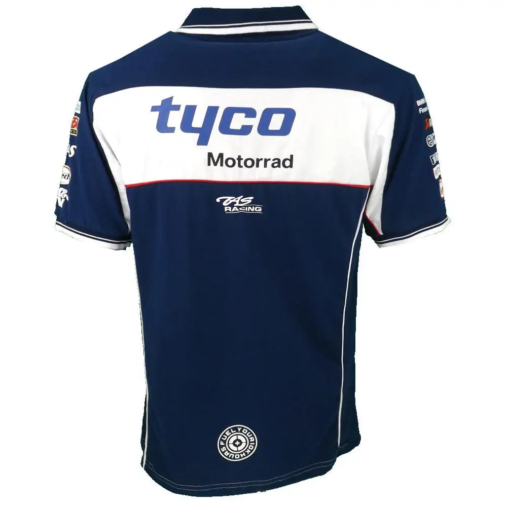 Новинка 2018 мотоциклетная футболка MOTO GP TAS локомотивная хлопковая рубашка поло tyco