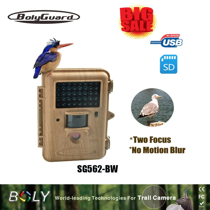 Охотничья камера Bolyguard 12MP 720P 940nm два фокуса наблюдения за птицами 100ft тепловизор и