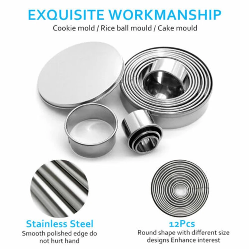 Украшения торта формочка печенья круг выпечки металлическое кольцо из