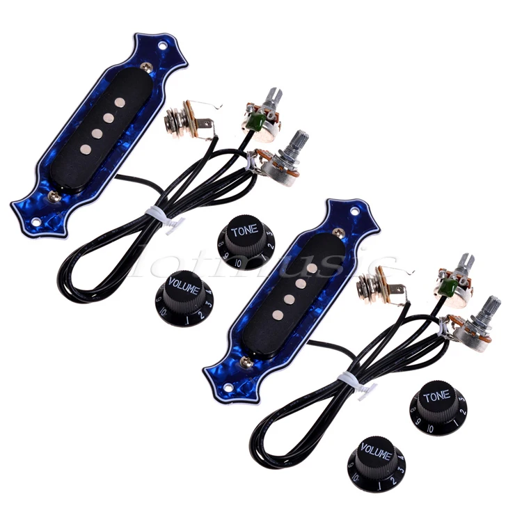 2 шт. магнитный приемник для гитары с жемчугом|guitar pickup|cigar box guitar pickupstrings electric |