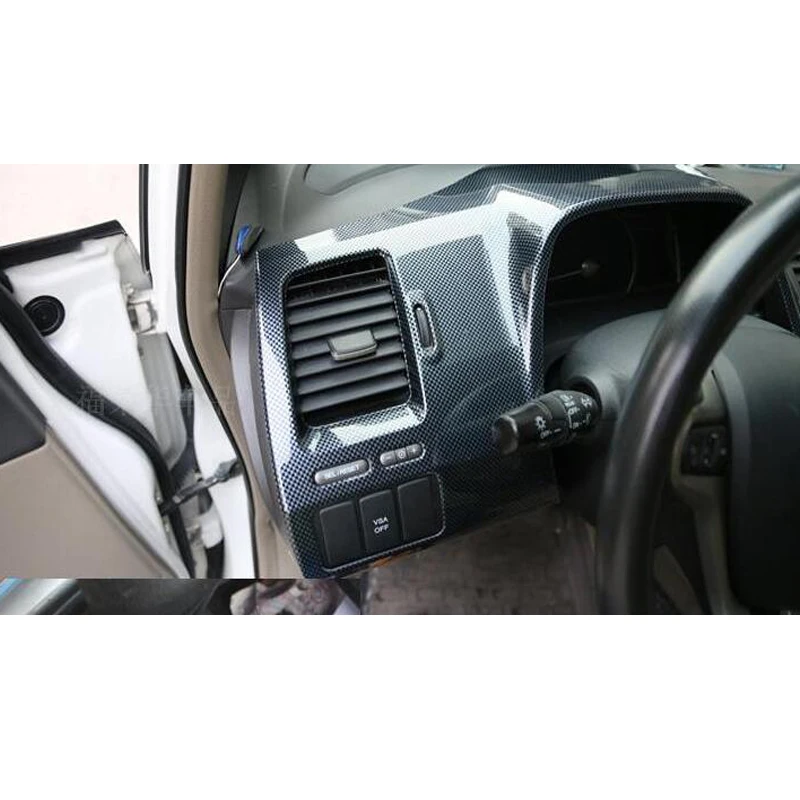 Для Honda Civic 8 2006 2007 2008 2009 2010 2011 LHD украшение приборной панели автомобиля обшивка