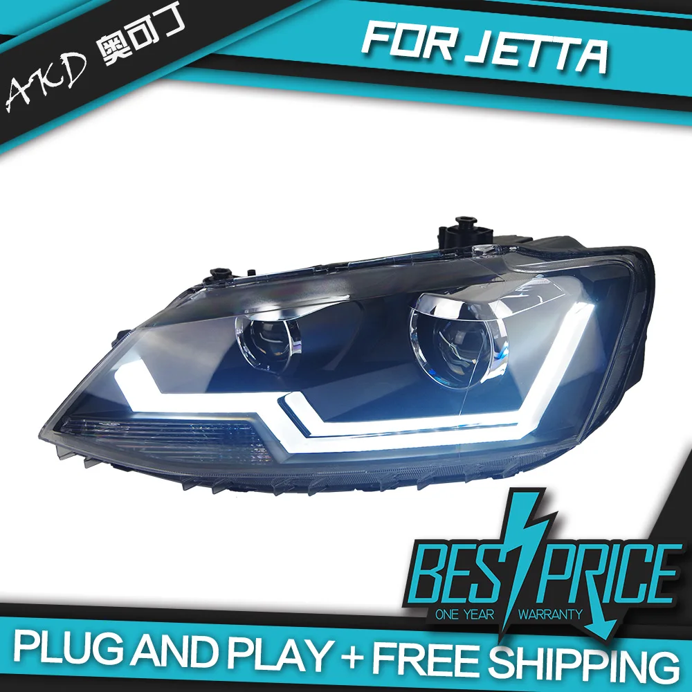 

Car Styling for Jetta MK6 Headlights 2012-2018 LED Headlight LED DRL Dynamic Signal Hella 5 Bi-Xenon Projector Lens Hid D2H