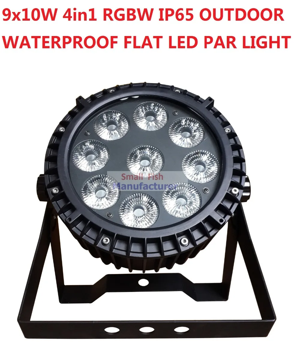 2020 водонепроницаемый Led Par свет 9x10 Вт RGBW плоский Can IP65 DMX сценический эффект бизнес