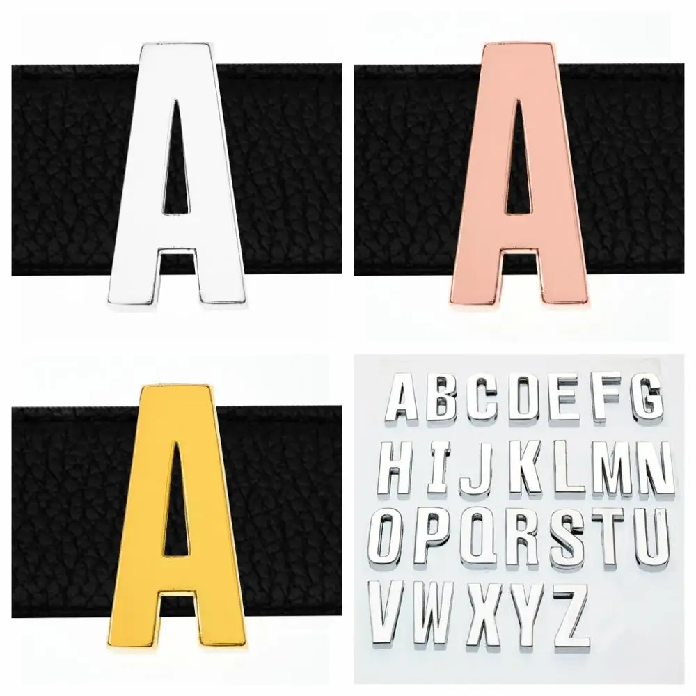 130 шт. A-Z английская алфавита скользящие буквы Сделай Сам Шарм серебро золото внутренний диаметр 30 мм подходит ошейник браслет брелок