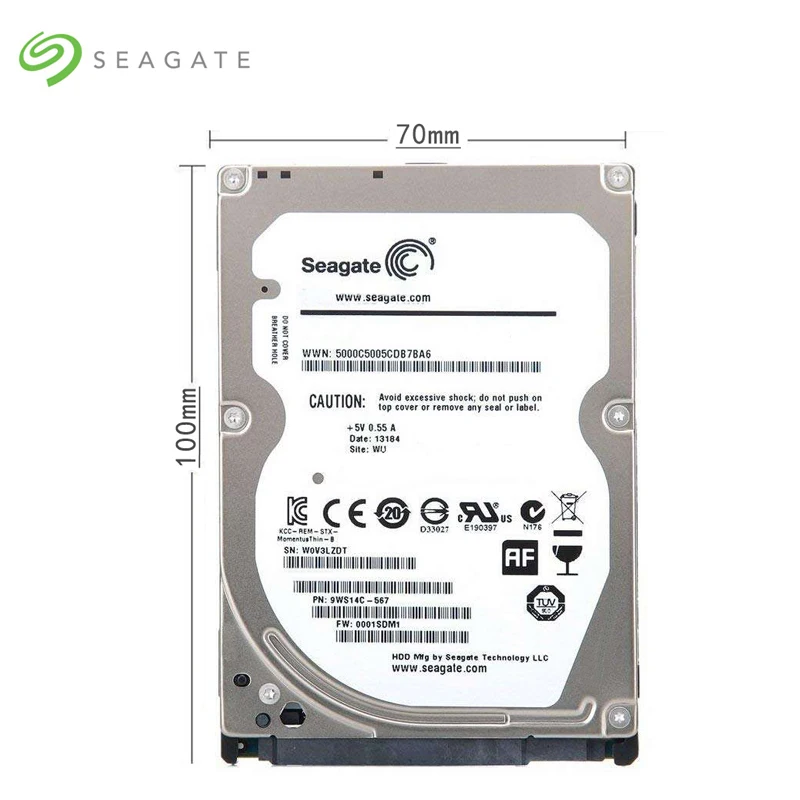 Original Seagate ST320LM007 Hard Drive Disk 320GB For Laptop PC 5400RMP 16MB Cache 2.5 inch SATA2.0 3Gb/s 7mm Internal HDD |