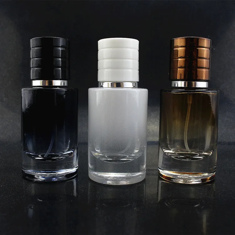 

30ML Spray Color Straight Round Bottle Perfume Glass Empty Bottle 4pcs/lot