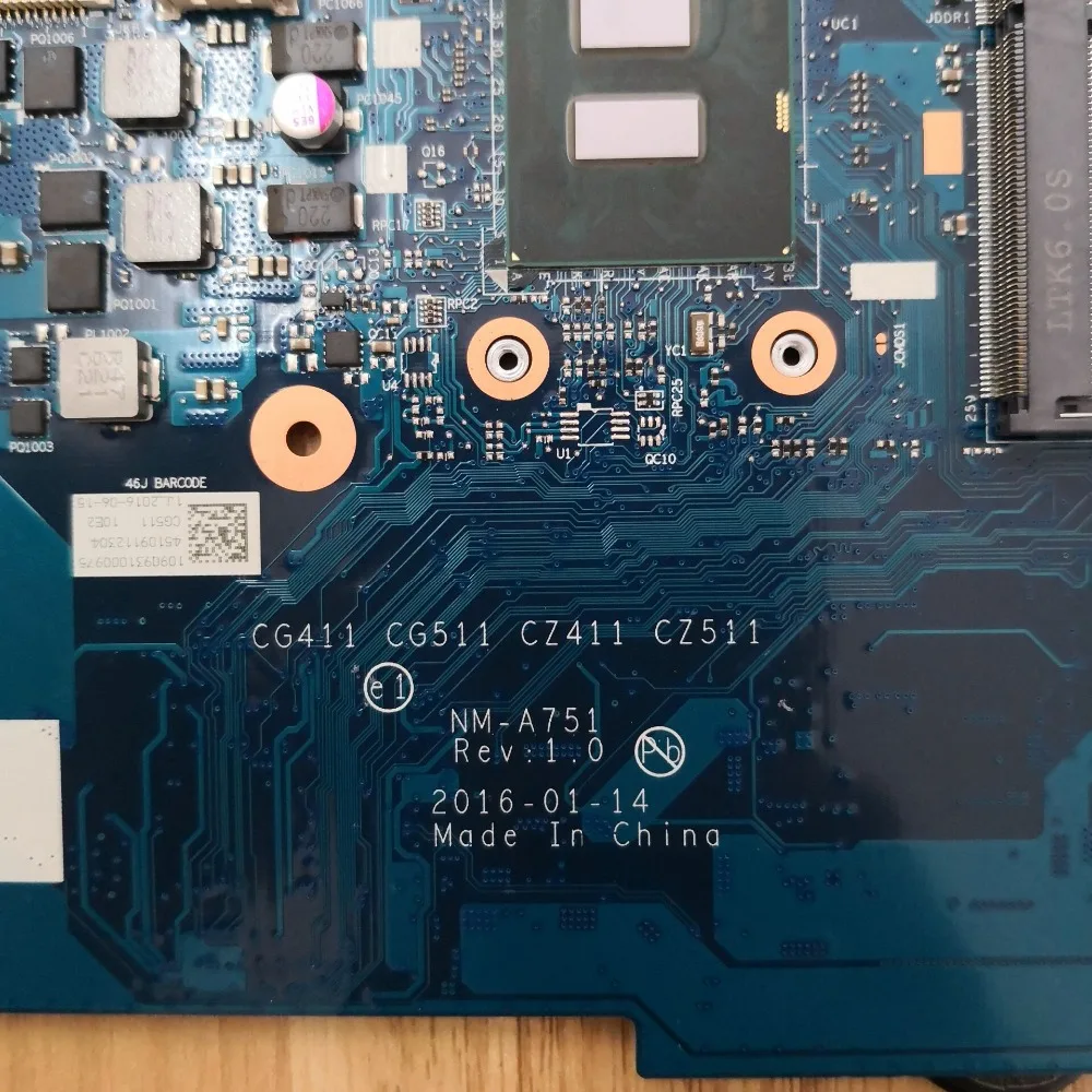KEFU NM-A751 материнская плата для ноутбука lenovo 310-15ISK 510-15ISK оригинальная материнская плата 4 ГБ-RAM I5-6200U GT940MX/GT920MX 2 Гб