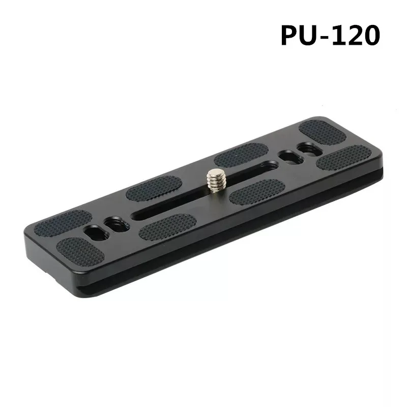 

PU-120 120mm Metal QR Quick Release Plate Fit for Benro Arca Swiss Tripod Ball Head Black Monopods Brand Professional