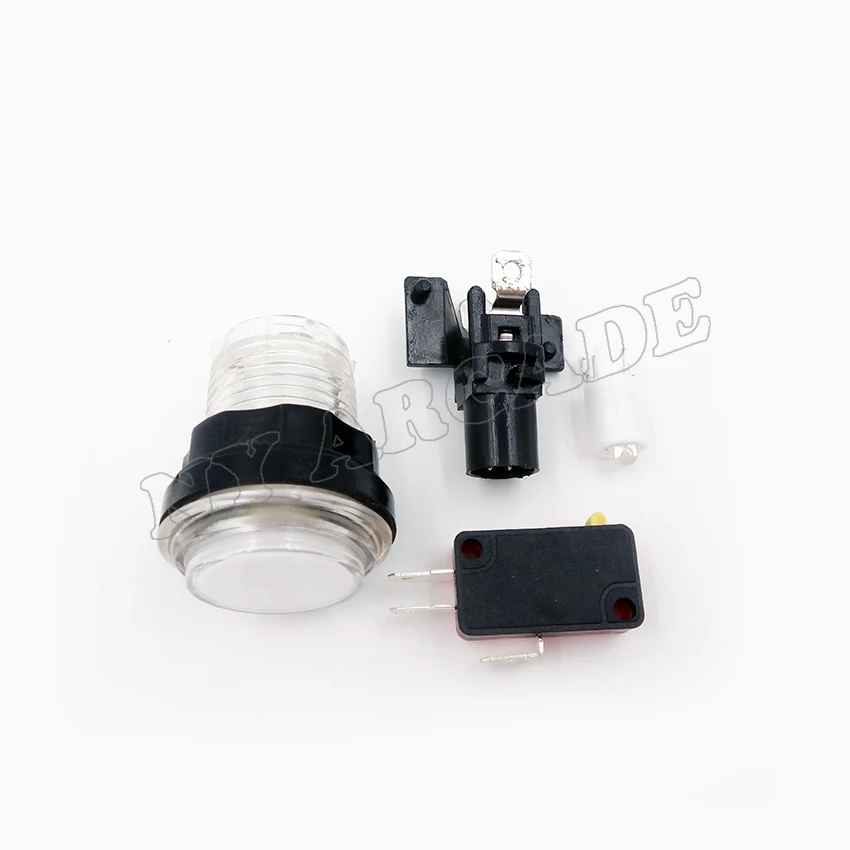 30 мм Светодиодная лампа Аркада кнопочная маленькая круглая аркадная видео игра